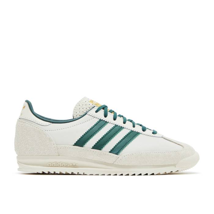 アディダス Adidas 【 Wmns Sl72 Og \u0027Off White Collegiate Green\u0027 Women Off White/Collegiate Green/Orbit Grey 】 白いこと 白いこと レディース 白いこと 白いこと green 緑・緑であること 薄墨色 薄墨色