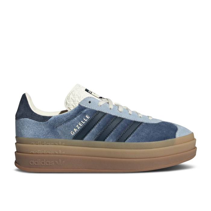 アディダス Adidas 【 Wmns Gazelle Bold 'Preloved Ink Velvet' Women Preloved Ink/Aurora Ink/Wonder Blue 】 ガゼル レディース 青色 ブルー