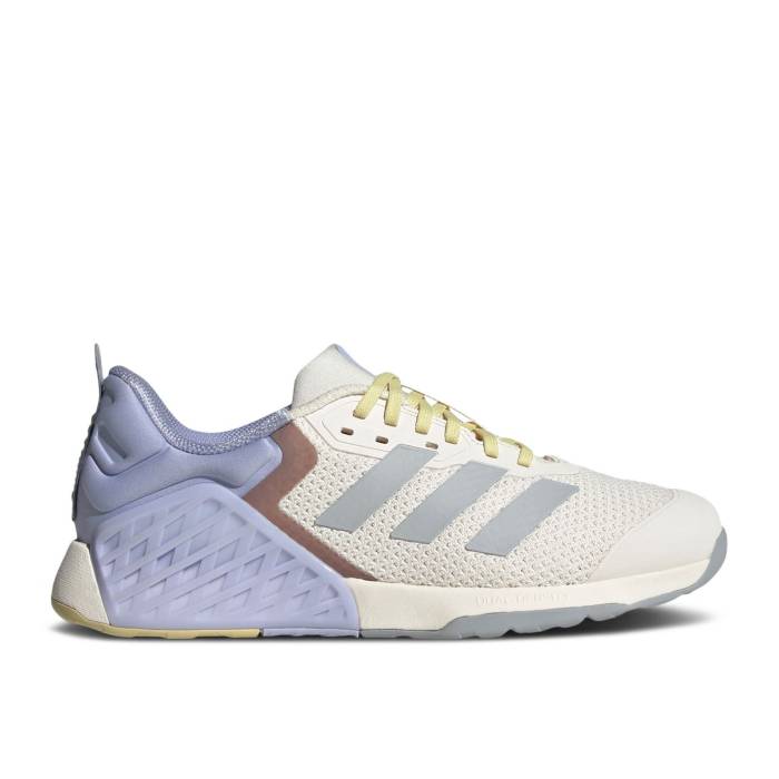 アディダス Adidas 【 Wmns Dropset 3 \u0027Chalk White Violet Tone\u0027 Women Chalk White/Halo Silver/Violet Tone 】 白いこと 白いこと 紫・相撲取り草 レディース 白いこと 白いこと Silver しろがね色・しろがね色 紫・相撲取り草