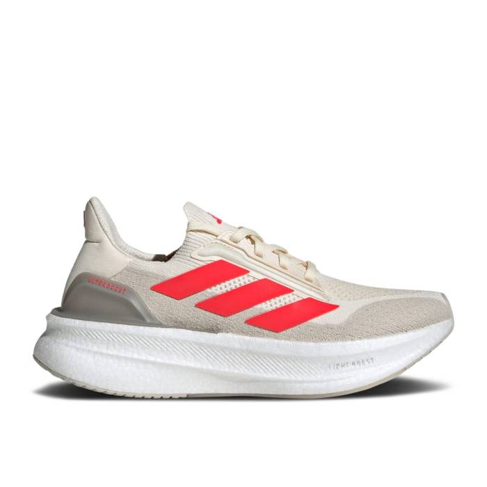 アディダス Adidas 【 Wmns Ultraboost 5X 'Wonder White Lucid Red' Women Wonder White/Lucid Red/Putty Beige 】 白色 ホワイト レディース 白色 ホワイト Red 赤・レッド ベージュ