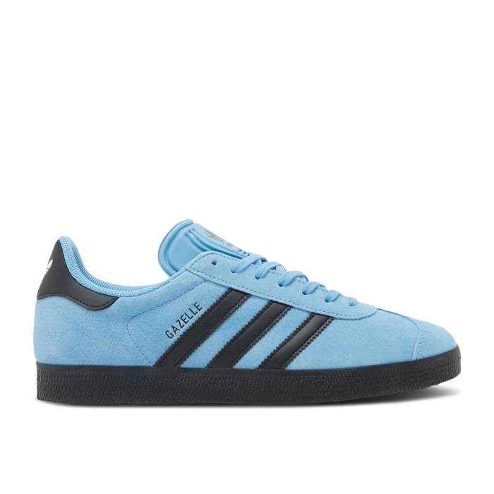 アディダス Adidas 【 Gazelle 'Light Blue Black' Men Light Blue/Core Black/Core Black 】 ガゼル 青色 ブルー メンズ 青色 ブルー コア 黒色 ブラック