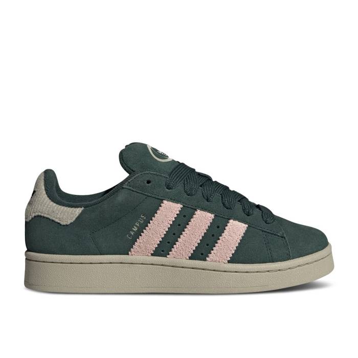 アディダス Adidas 【 Wmns Campus 00S \u0027Mineral Green Sandy Pink\u0027 Women Mineral Green/Sandy Pink/Putty Grey 】 構内 green 緑・緑であること レディース green 緑・緑であること pink サクラ色 薄墨色 薄墨色