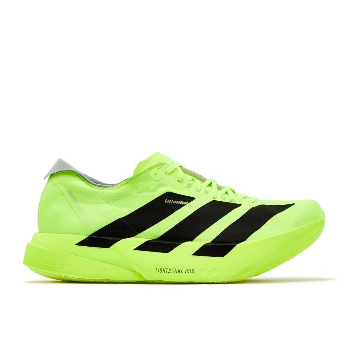 アディダス Adidas 【 Adizero Adios Pro 4 Lucid Lemon Black Men Lucid Lemon/Core Black/Halo Silver 】 アディゼロ アディオス プロ メンズ コア 黒色 ブラック Silver 銀色・シルバー