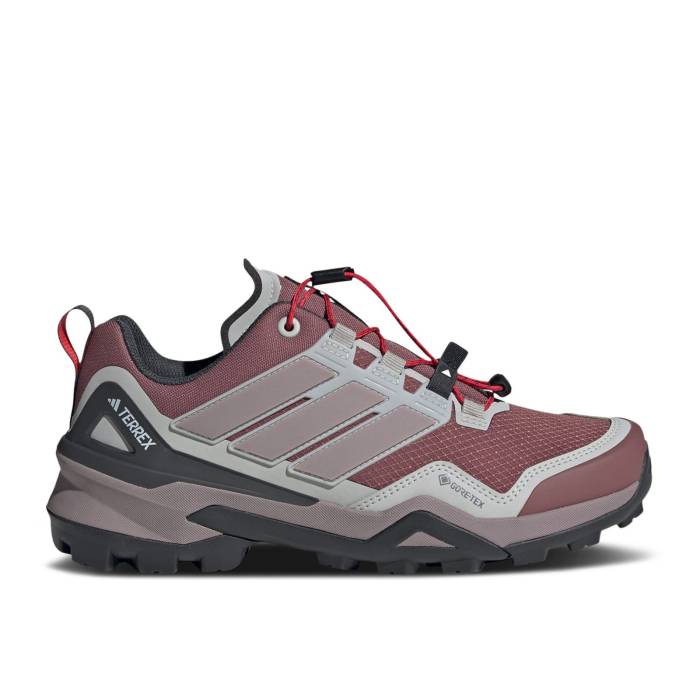 アディダス Adidas 【 Wmns Terrex Skychaser Gore-Tex \u0027Burgundy Preloved Fig\u0027 Women Burgundy/Preloved Fig/Grey Two 】 ゴアテックス レディース ぶどう酒色・バーガンディー 薄墨色 薄墨色