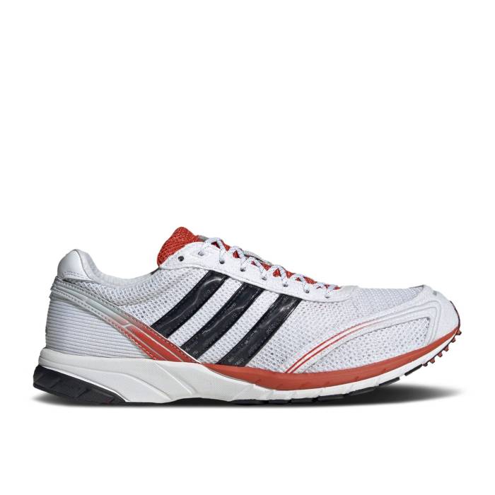アディダス Adidas 【 Adizero Adios Og \u0027White Preloved Red Black\u0027 Men Cloud White/Preloved Red/Core Black 】 アディゼロ アディオス Red 赤・赤いこと メンズ 白いこと 白いこと Red 赤・赤いこと 中核グループ 黒いこと 黒いこと