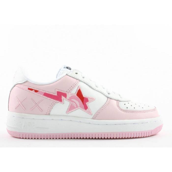 ベイプ Bape 【 Kaws X Sta Fs-001 Low 'Pink Camo' Men Pink 】 メンズ pink ピンク|スニケス