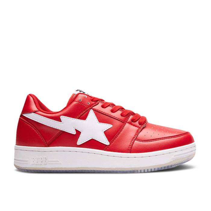 ベイプ Bape 【 Sta Low hark Sole - Red Men Red/White 】 メンズ Red 赤・レッド 白色 ホワイト