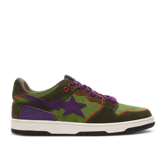 ベイプ Bape 【 Sta Sk8 \u0027Green Dark Purple\u0027 Men Dark Purple/Green 】 メンズ Purple 紫・パープル green 緑・緑であること