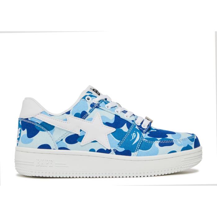 ベイプ Bape 【 Sta Low '20Th Anniversary - Blue Abc Camo' Men Blue/White 】 青色 ブルー メンズ 青色 ブルー 白色 ホワイト