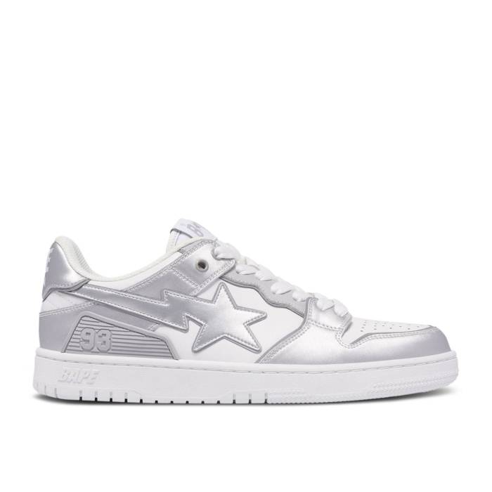 ベイプ Bape 【 Sk8 Sta #4 'Silver White' Men White 】 メンズ 白色 ホワイト｜スニケス