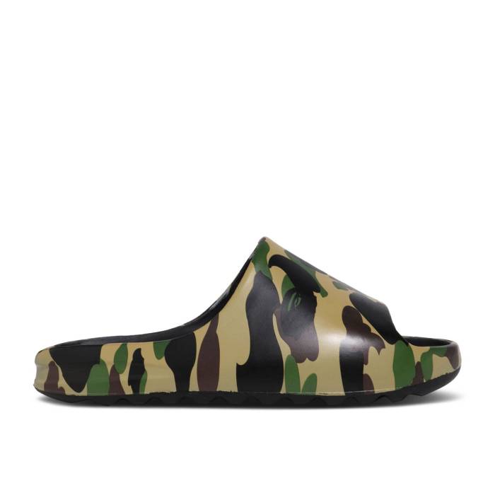 ベイプ Bape 【 1St Camo Slide Sandal Yellow Men Yellow 】 カモ柄 Slide サンダル メンズ yellow 黄色・イエロー