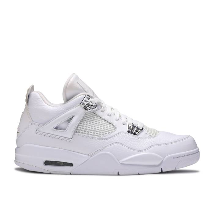 ナイキ エアジョーダン Air Jordan 【 Jordan 4 Retro \u002725Th Silver Anniversary\u0027 Men White/Metallic Silver 】 レトロ Silver しろがね色・しろがね色 メンズ 白いこと 白いこと Silver しろがね色・しろがね色