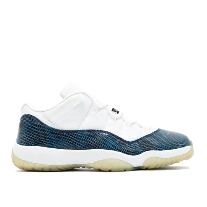ナイキ エアジョーダン Air Jordan 【 Jordan 11 Retro Low 'Snakeskin' Men White/Black-Navy 】 レトロ メンズ 白色 ホワイト|スニケス