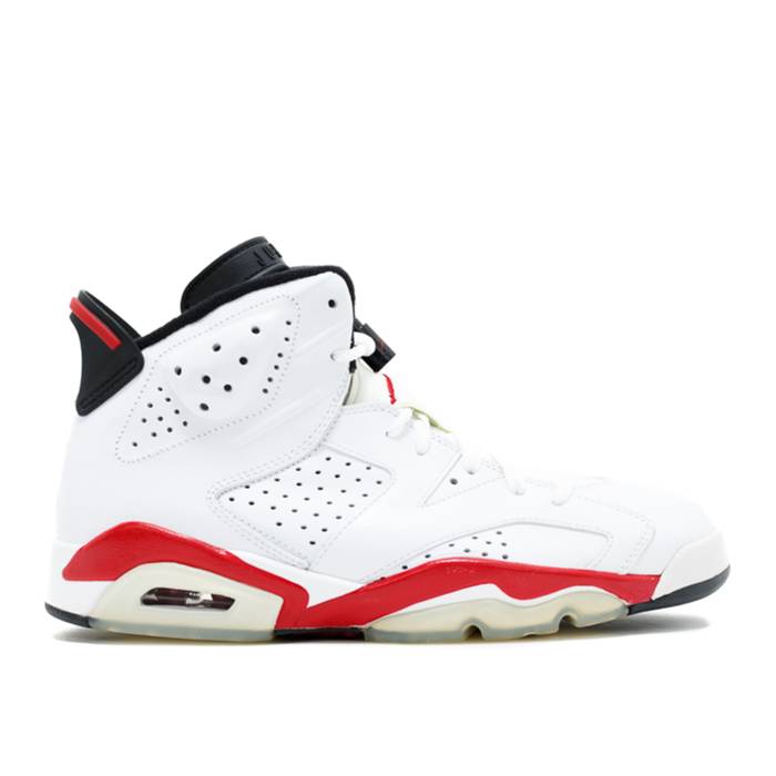 ナイキ エアジョーダン Air Jordan 【 Jordan 6 Retro \u0027Bulls\u0027 Men White/Varsity Red-Black 】 レトロ メンズ 白いこと 白いこと