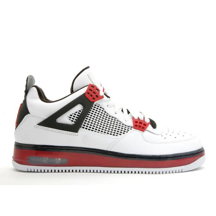 ナイキ エアジョーダン Air Jordan 【 Jordan Fusion 4 \u0027Fire Red\u0027 Men White/Varsity Red/Black 】 Fusion 核融合反応 メンズ 白いこと 白いこと Red 赤・赤いこと 黒いこと 黒いこと