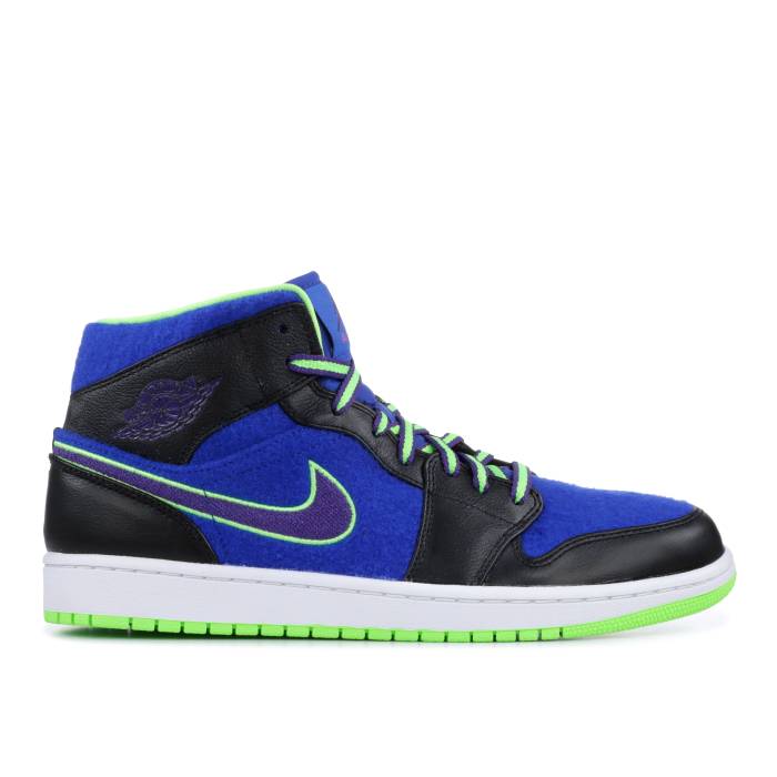 ナイキ エアジョーダン Air Jordan 【 Jordan 1 Mid \u0027Bel Air\u0027 Men Black/Crt Prpl-Gm Ryl-Flsh Lm 】 ミッド メンズ 黒いこと 黒いこと メンズ靴-靴-スニーカー