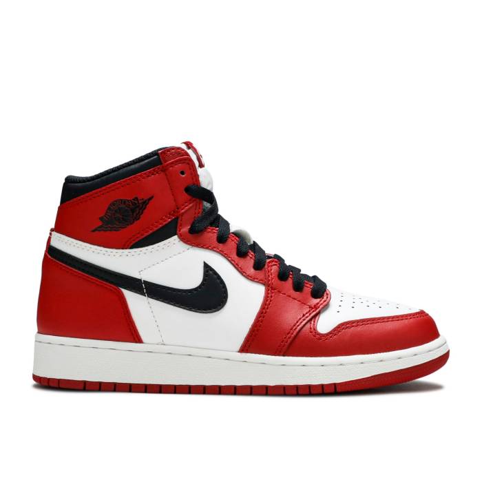ナイキ　エアジョーダン Air Jordan 【 Jordan 1 Retro High Og Gs 'Chicago' 2015 Youth White/Black/Varsity Red 】 レトロ ハイ ジュニア キッズ 白色 ホワイト 黒色 ブラック Red 赤・レッド