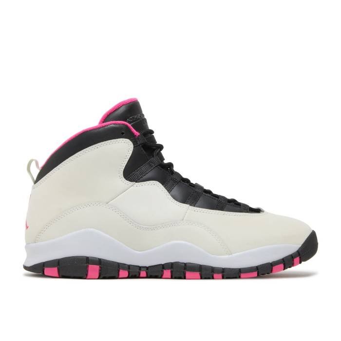 ナイキ エアジョーダン Air Jordan 【 Jordan 10 Retro Gg \u0027Vivid Pink\u0027 Youth Pure Platinum/Black-Vivid Pink 】 レトロ 御坊っちゃん キッズ 純一無雑 Platinum プラチナム pink サクラ色 靴-キッズファッション