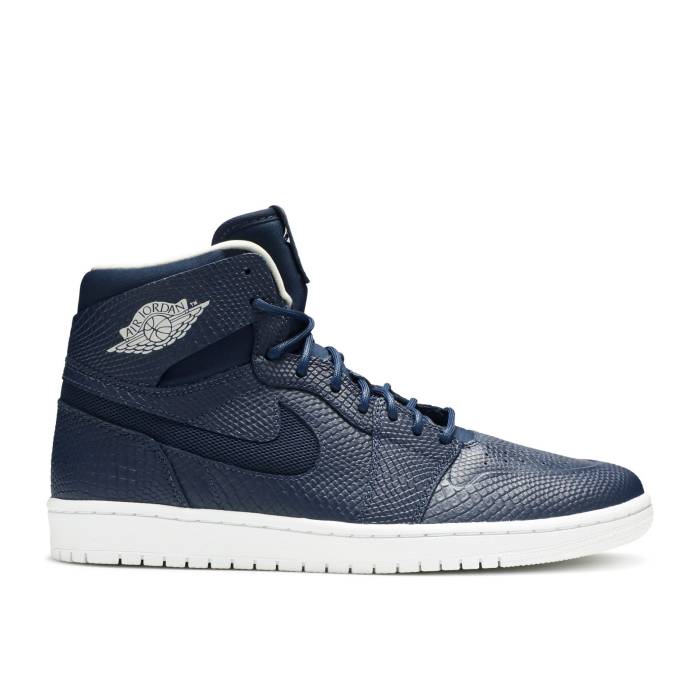 ナイキ エアジョーダン Air Jordan 【 Jordan 1 High Nouveau \u0027Navy Snake\u0027 Men Midnight Navy/Light Bone-White-Infrared 23 】 ご機嫌 メンズ 紺色 米国海軍