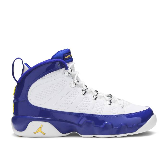 ナイキ エアジョーダン Air Jordan 【 Jordan 9 Retro Bg \u0027Kobe\u0027 Youth White/Tour Yellow-Concord 】 レトロ お坊っちゃん キッズ 白いこと 白いこと