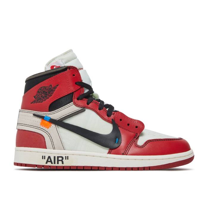 ナイキ エアジョーダン Air Jordan 【 Off-White X Jordan 1 Retro High Og 'Chicago' Men White/Black-Varsity Red-Black 】 オフホワイト レトロ ハイ メンズ 白色 ホワイト