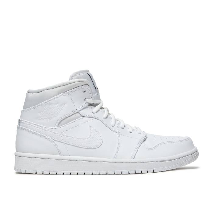 ナイキ エアジョーダン Air Jordan 【 Jordan 1 Retro Mid \u0027White\u0027 Men White/Black-White 】 レトロ ミッド メンズ 白いこと 白いこと