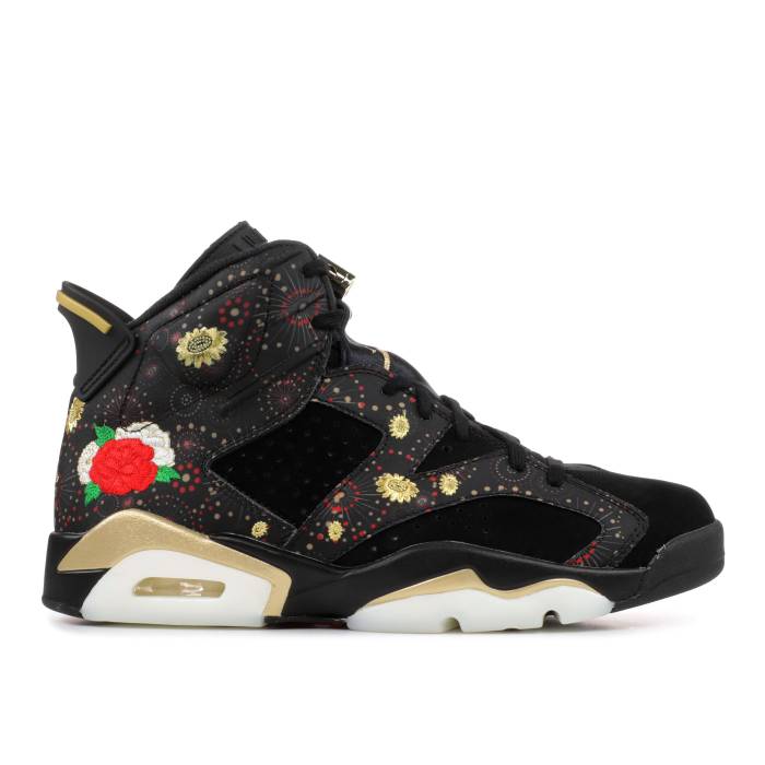 ナイキ　エアジョーダン Air Jordan 【 Jordan 6 Retro 'Chinese New Year' Men Black/Multi-Color-Summit White-Metallic Gold 】 レトロ メンズ 黒色 ブラック ゴールド