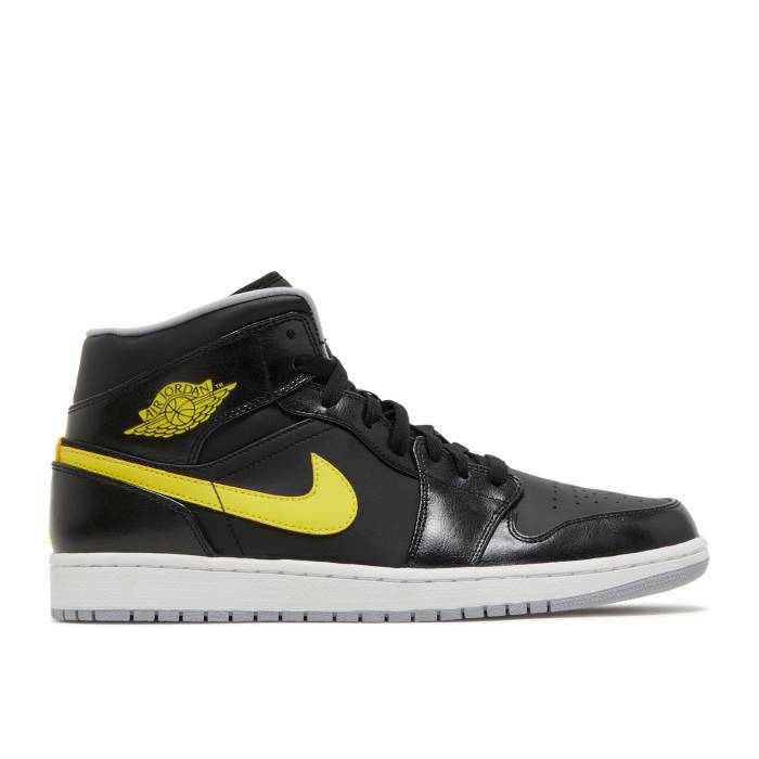 ナイキ エアジョーダン Air Jordan 【 Jordan 1 Mid \u0027Yellow\u0027 Men Black/Yellow 】 ミッド メンズ 黒いこと 黒いこと yellow 黄味がかった・黄色