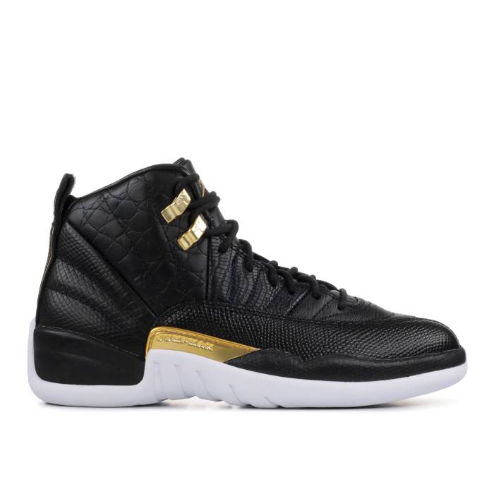 ナイキ エアジョーダン Air Jordan 【 Wmns Jordan 12 Retro \u0027Reptile\u0027 Women Black/Metallic Gold-White 】 レトロ レディース 黒いこと 黒いこと