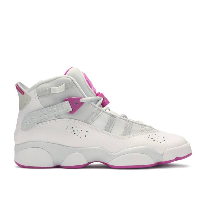 ナイキ　エアジョーダン Air Jordan 【 Jordan 6 Rings Gs 'Platinum Fuchsia' Youth Pure Platinum/Fuchsia Blast 】 リング ジュニア キッズ ピュア Platinum プラチナム ブラスト｜スニケス