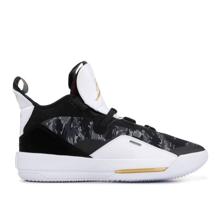 ナイキ エアジョーダン Air Jordan 【 Jordan 33 Pf \u0027Metallic Gold\u0027 Men Black/Metallic Gold/White 】 メンズ 黒いこと 黒いこと ゴールド 白いこと 白いこと