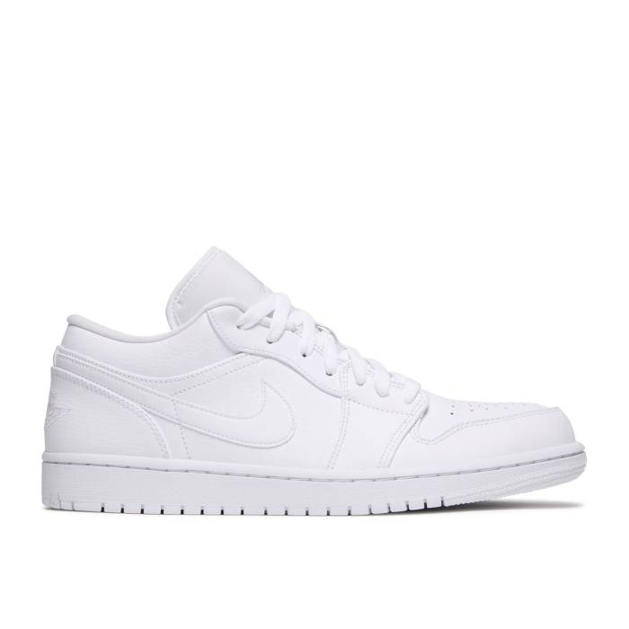 ナイキ　エアジョーダン Air Jordan 【 Jordan 1 Low 'Triple White' Men White/White-White 】 メンズ 白色 ホワイト