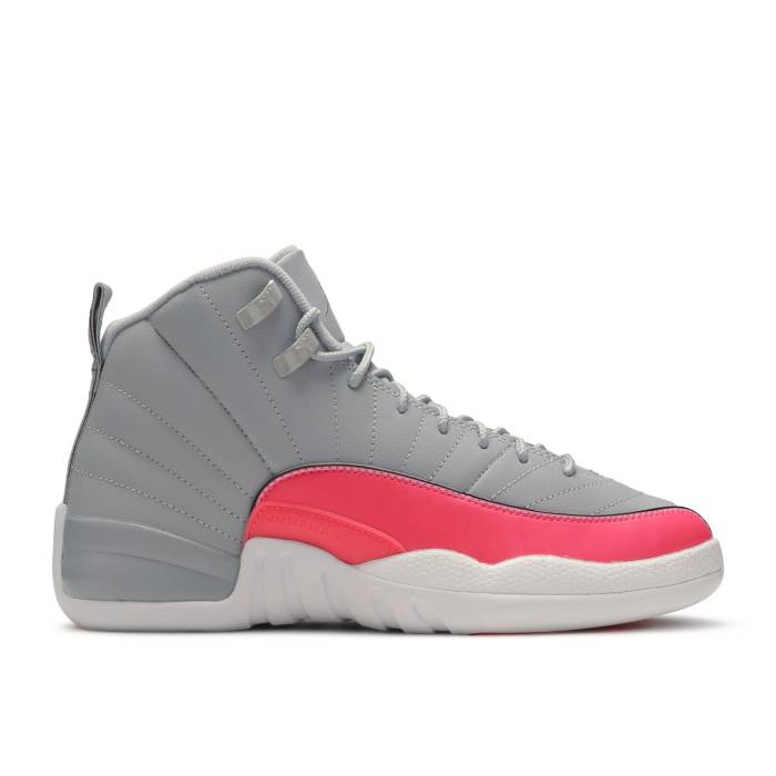 ナイキ エアジョーダン Air Jordan 【 Jordan 12 Retro ガウス \u0027Racer Pink\u0027 Youth Wolf Grey/Racer Pink-Black 】 レトロ 御坊っちゃん キッズ 薄墨色 薄墨色 キッズファッション-キッズ・ベビー・マタニティ-スニーカー