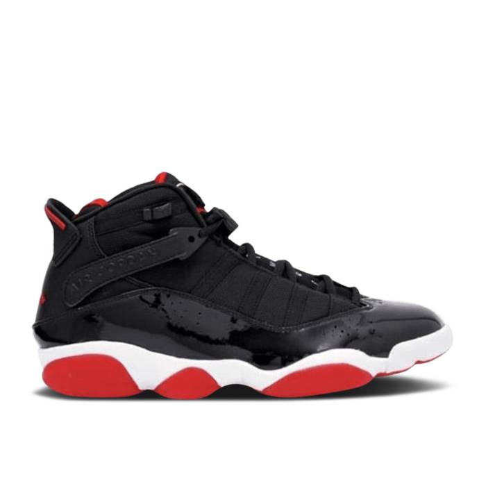 ナイキ エアジョーダン Air Jordan 【 Jordan 6 Rings \u0027Bred\u0027 2008 Men Black/Varsity Red-White 】 輪っか メンズ 黒いこと 黒いこと