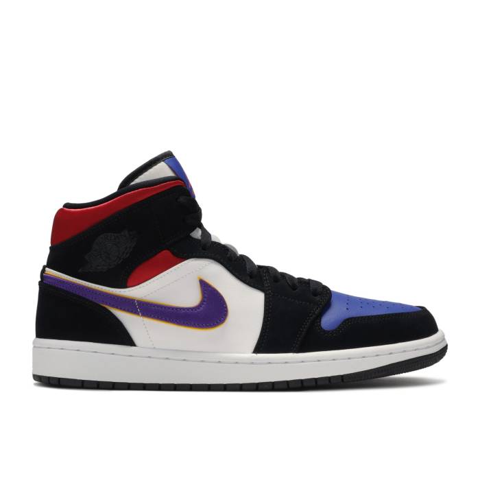 ナイキ エアジョーダン Air Jordan 【 Jordan 1 Mid Se \u0027Rivals\u0027 Men Field Purple/White-Gym Red 】 ミッド メンズ Field 活動の領域 Purple 紫・パープル Red 赤・赤いこと