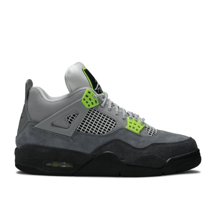 ナイキ エアジョーダン Air Jordan 【 Jordan 4 Retro Se Neon 95 Men Cool Grey/Volt/Wolf Grey/Anthracite 】 レトロ メンズ クール 灰色 グレー