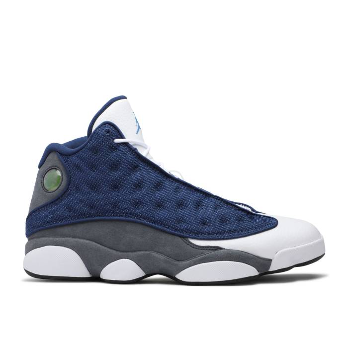 ナイキ エアジョーダン Air Jordan 【 Jordan 13 Retro \u0027Flint\u0027 2020 Men Navy/Carolina Blue/Flint Grey/White 】 13 サー青少年 レトロ メンズ 紺色 米国海軍 カロライナ 青味 青み 薄墨色 薄墨色 白いこと 白いこと