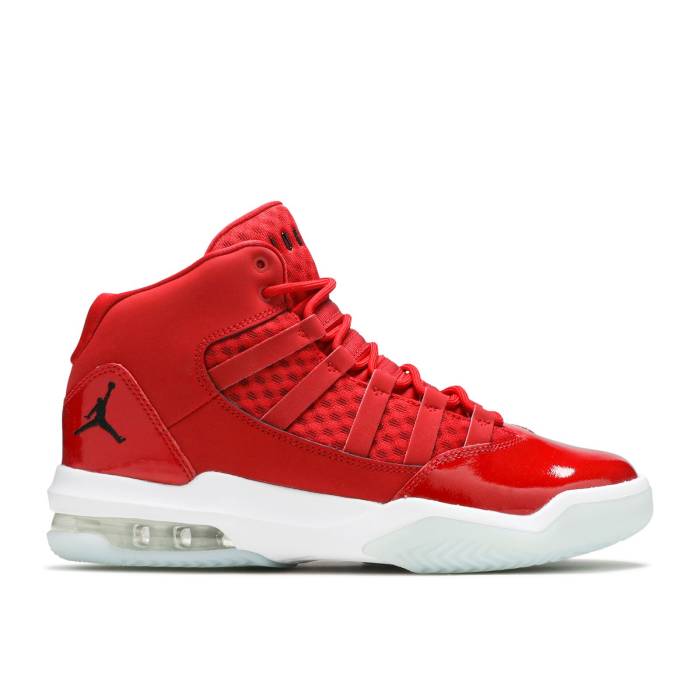 ナイキ エアジョーダン Air Jordan 【 Jordan Max Aura Gs 'Gym Red' Youth Gym Red/Black/White/Ice 】 マックス オーラ ジュニア キッズ Red 赤・レッド 黒色 ブラック 白色 ホワイト|スニケス
