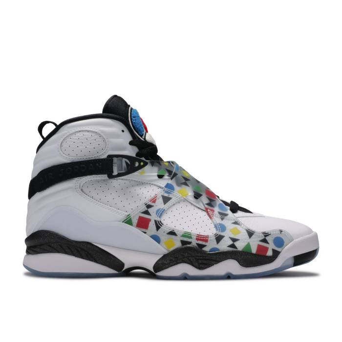 ナイキ エアジョーダン Air Jordan 【 Jordan 8 Retro Quai 54 Men White/White/Black/Multi-Color 】 レトロ メンズ 白色 ホワイト 黒色 ブラック