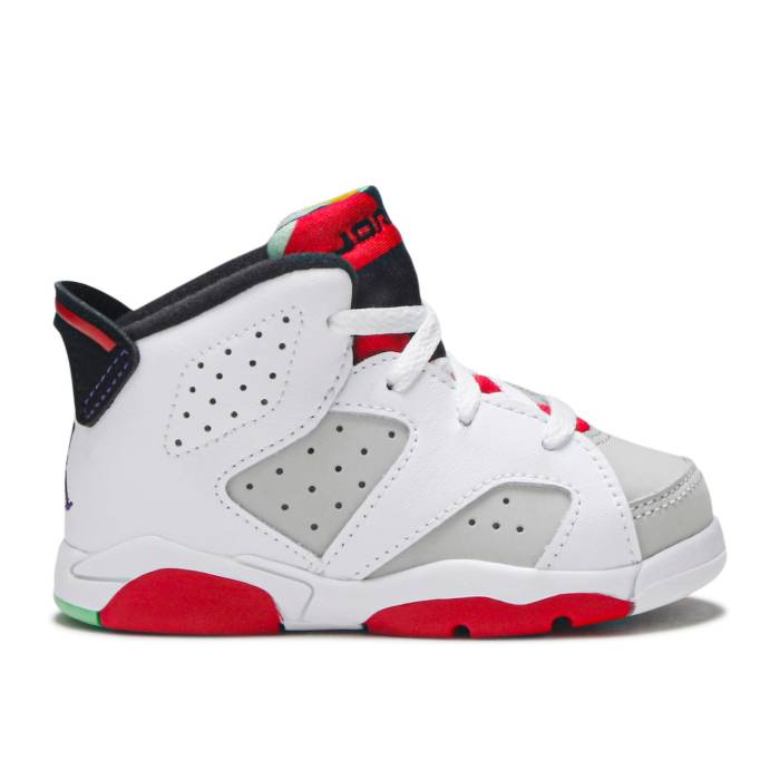 ナイキ エアジョーダン Air Jordan 【 Jordan 6 Retro Td \u0027Hare\u0027 Infant Neutral Grey/Black/White/True Red 】 レトロ もの言う花 薄墨色 薄墨色 黒いこと 黒いこと 白いこと 白いこと Red 赤・赤いこと