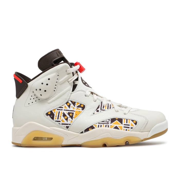 ナイキ エアジョーダン Air Jordan 【 Jordan 6 Retro \u0027Quai 54 - Sail Gum\u0027 Men Sail/Total Orange/Gum Light Brown/Baroque Brown 】 レトロ メンズ orange 橙・オレンジ色 赤銅色 赤銅色