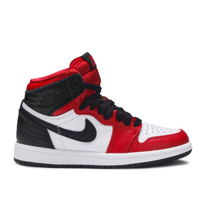 ナイキ エアジョーダン Air Jordan 【 Jordan 1 Retro High Og Ps atin Red Youth University Red/White/Black 】 レトロ ハイ ジュニア キッズ Red 赤・レッド 白色 ホワイト 黒色 ブラック