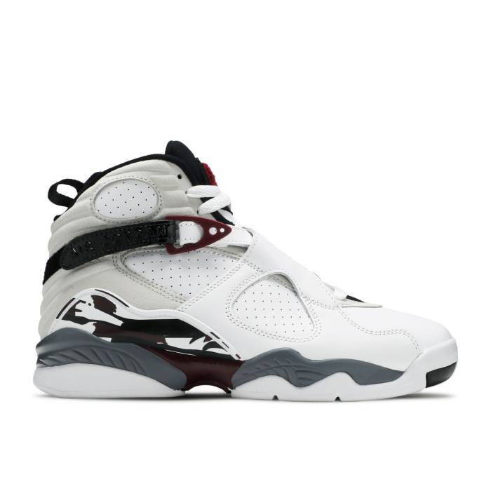 ナイキ エアジョーダン Air Jordan 【 Wmns Jordan 8 Retro \u0027Burgundy\u0027 Women White/Black/Neutral Grey/Hyper Blue 】 レトロ レディース 白いこと 白いこと 黒いこと 黒いこと 薄墨色 薄墨色 青味 青み