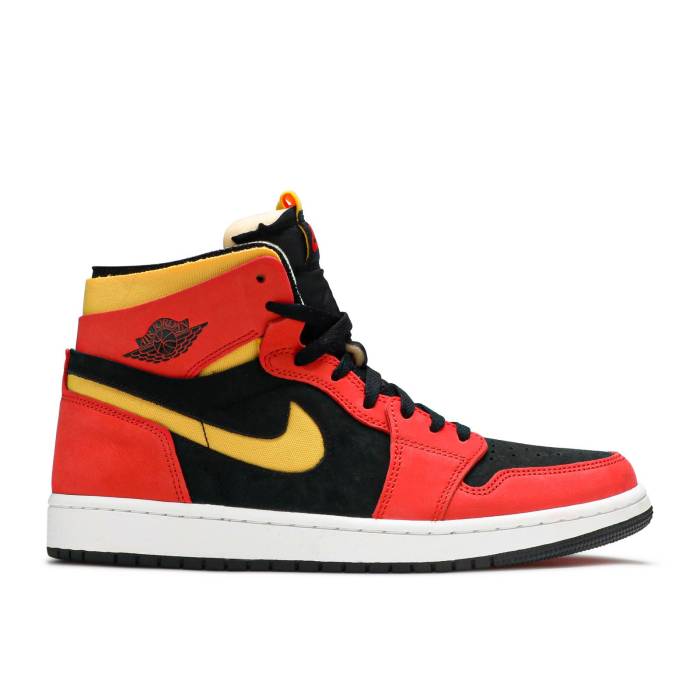 ナイキ エアジョーダン Air Jordan 【 Jordan 1 High Zoom Comfort Chile Red Men Black/Chile Red/White/University Gold 】 ハイ ズーム メンズ 黒色 ブラック Red 赤・レッド 白色 ホワイト ゴールド