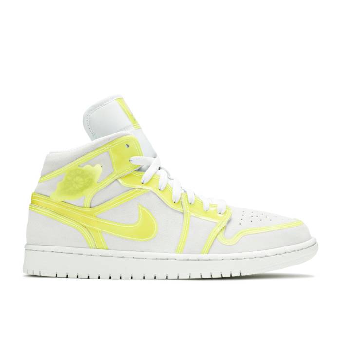 ナイキ エアジョーダン Air Jordan 【 Wmns Jordan 1 Mid Lx \u0027Off White Opti Yellow\u0027 Women Off White/Opti Yellow/White 】 ミッド 白いこと 白いこと レディース 白いこと 白いこと yellow 黄味がかった・黄色