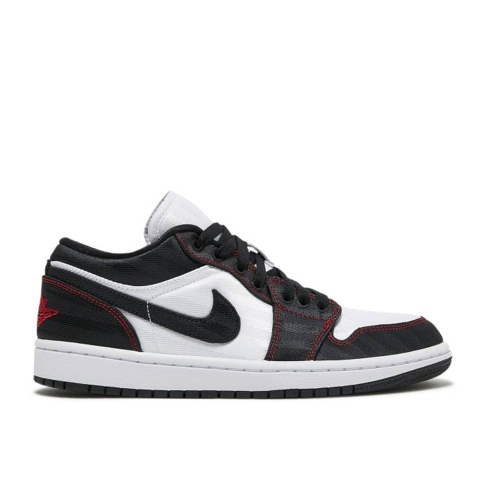 ナイキ　エアジョーダン Air Jordan 【 Wmns Jordan 1 Low Se Utility 'White Black Red' Women White/Black/Gym Red 】 黒色 ブラック レディース 白色 ホワイト 黒色 ブラック Red 赤・レッド