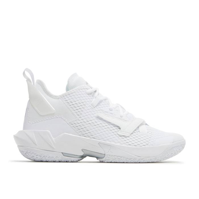 ナイキ エアジョーダン Air Jordan 【 Jordan Why Not Zer0.4 Triple White Men White/Metallic Silver/White/White 】 メンズ 白色 ホワイト Silver 銀色・シルバー