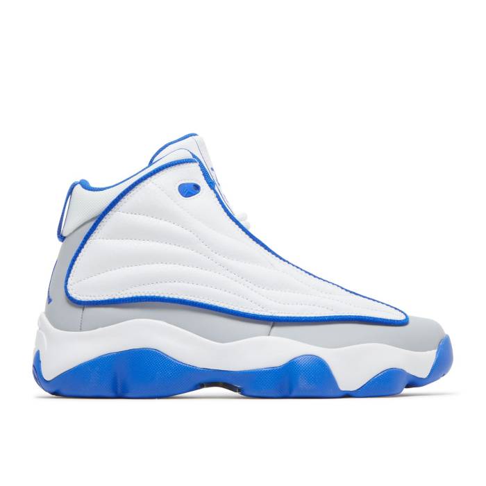 ナイキ エアジョーダン Air Jordan 【 Jordan Pro Strong Gs White Hyper Royal Youth White/Hyper Royal/Neutral Grey 】 プロ ジュニア キッズ 白色 ホワイト 灰色 グレー