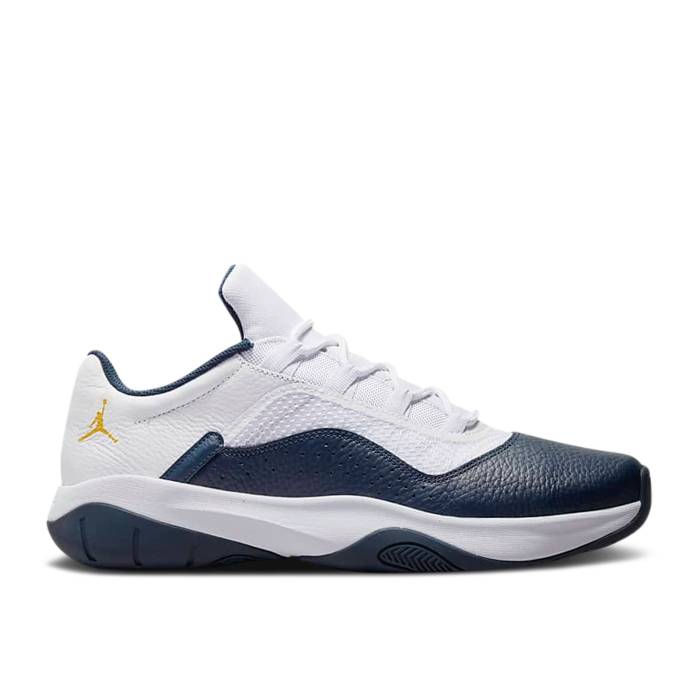 ナイキ エアジョーダン Air Jordan 【 Jordan 11 Cmft Low \u0027Michigan\u0027 Men White/Armory Navy/Pollen 】 メンズ 白いこと 白いこと 紺色 米国海軍