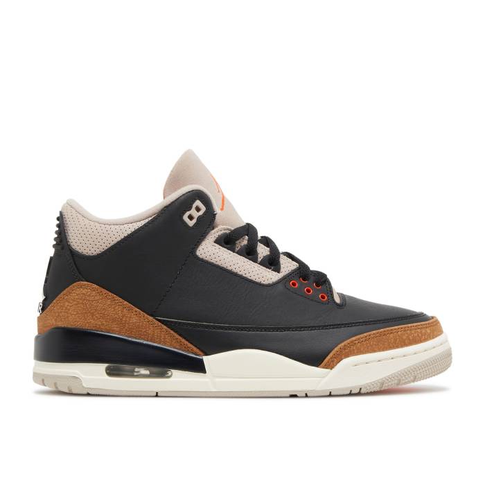 ナイキ エアジョーダン Air Jordan 【 Jordan 3 Retro \u0027Desert Elephant\u0027 Men Black/Rush Orange/Fossil Stone 】 レトロ メンズ 黒いこと 黒いこと rush 混雑時 orange 橙・オレンジ色
